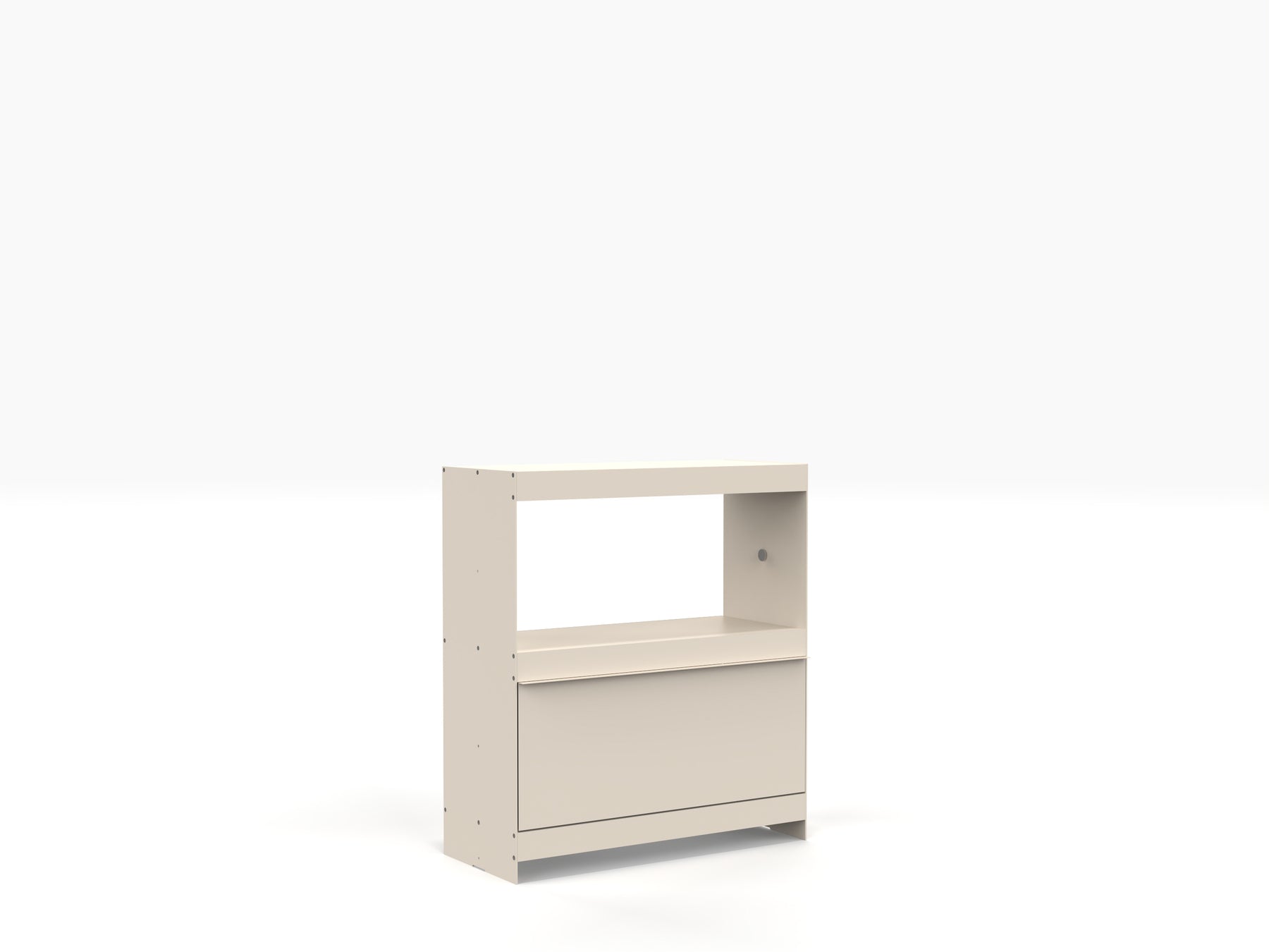 modular cupboard storage in ivory colour