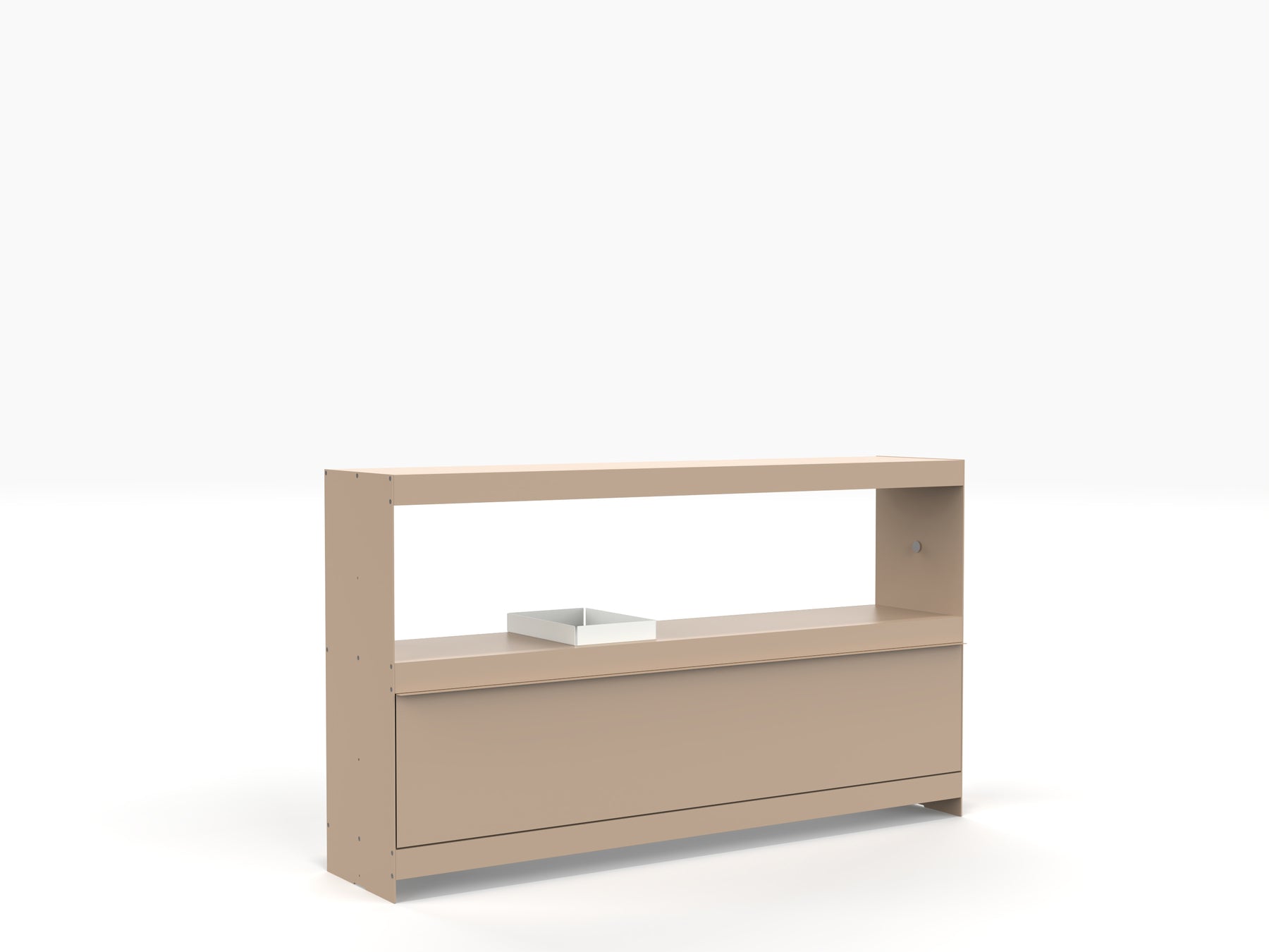 modular sideboard aluminium modern design in beige 