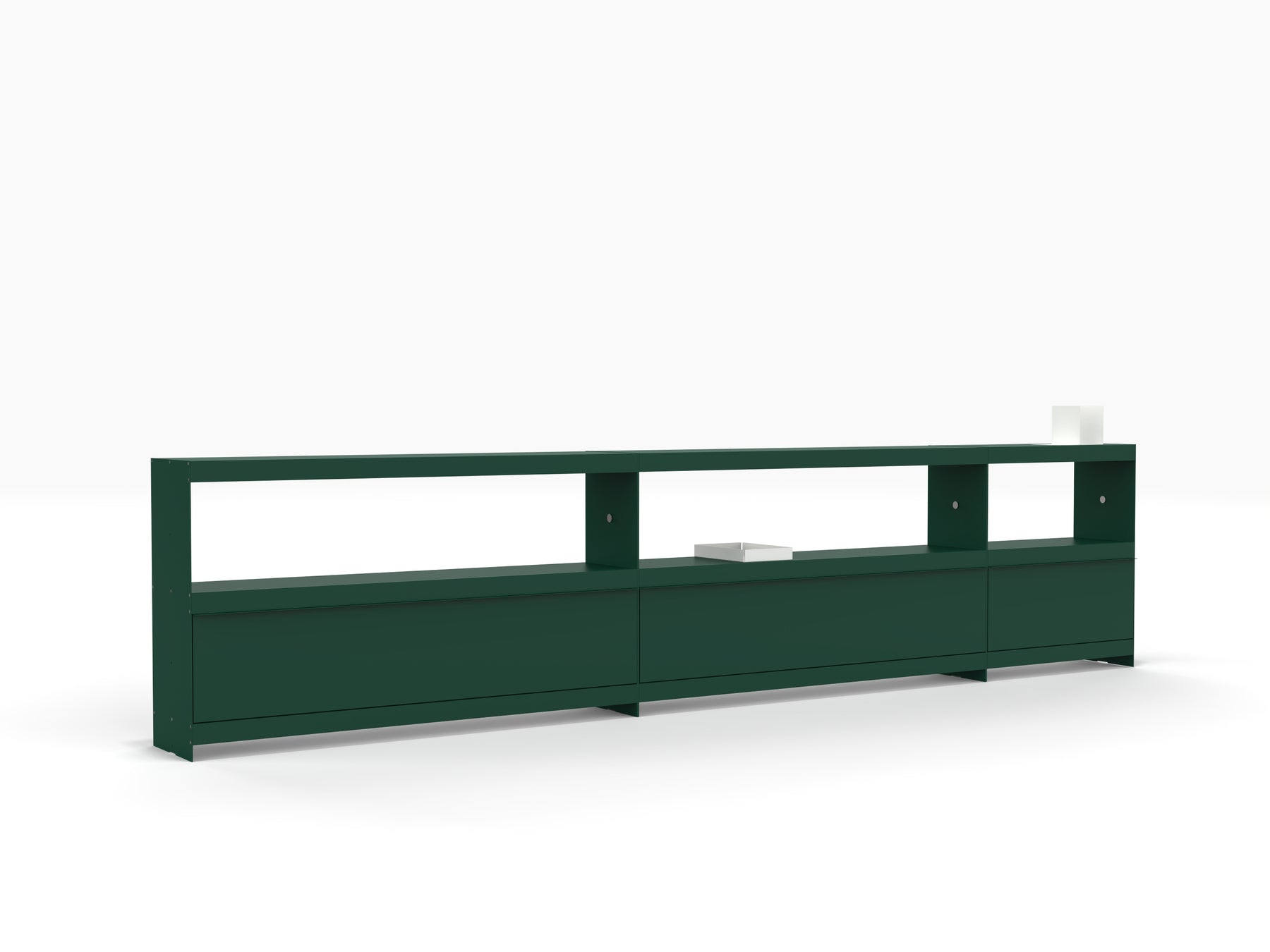 long designer sideboard in green