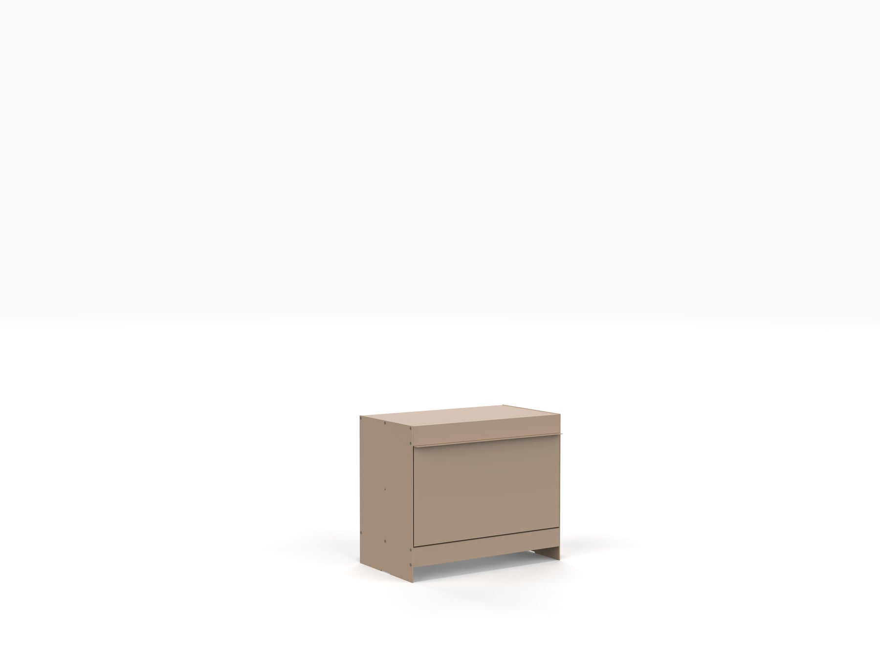 modern modular side table in beige  