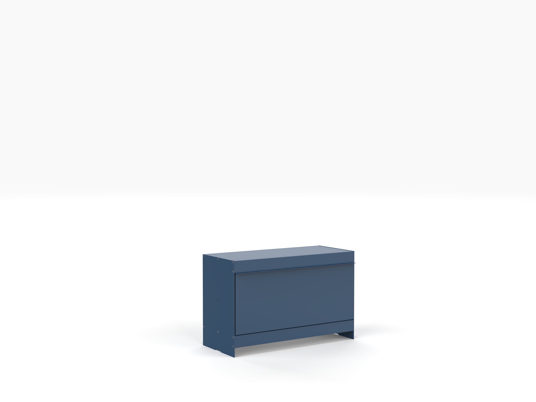 contemporary aluminium bedside table in blue by ON&ON