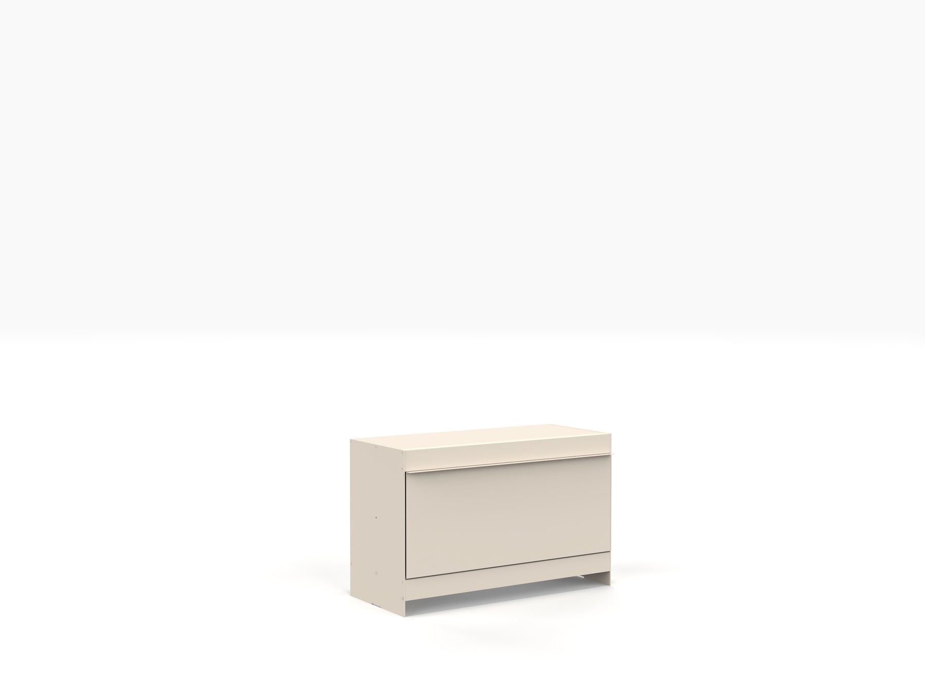 aluminium modular side table in ivory colour by ON&ON