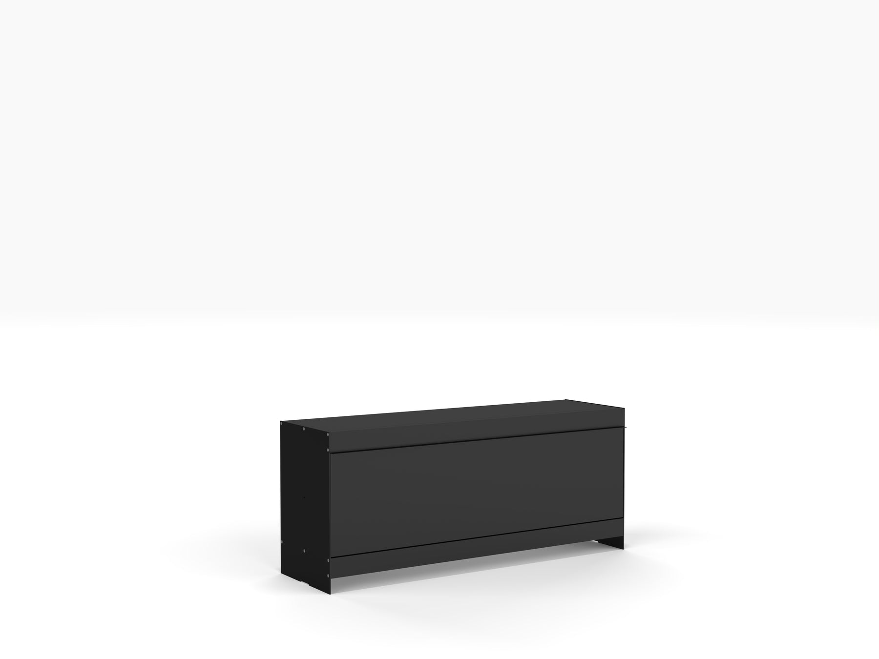 low level modern TV unit in black