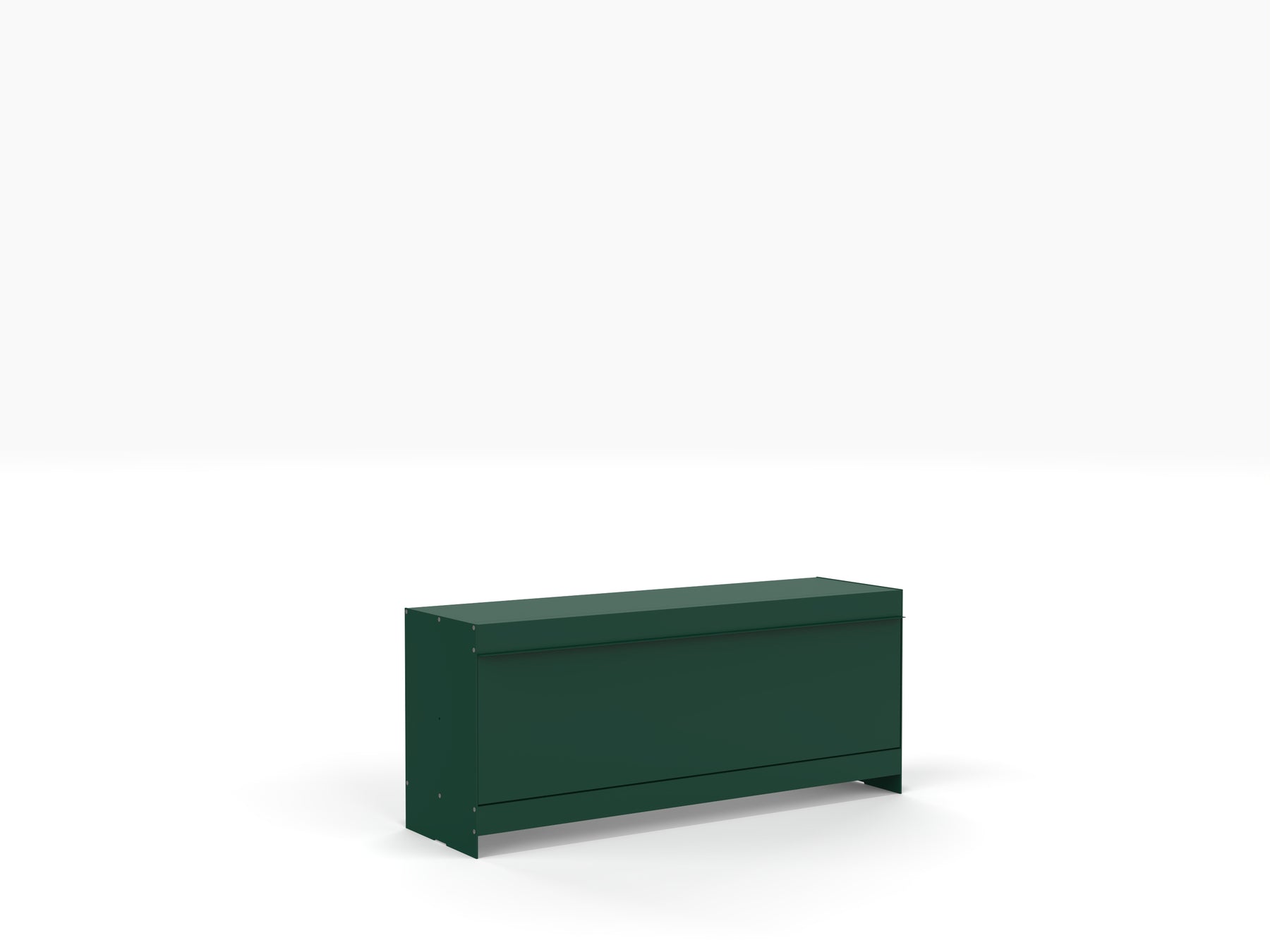 join shelving system green metal TV stand 