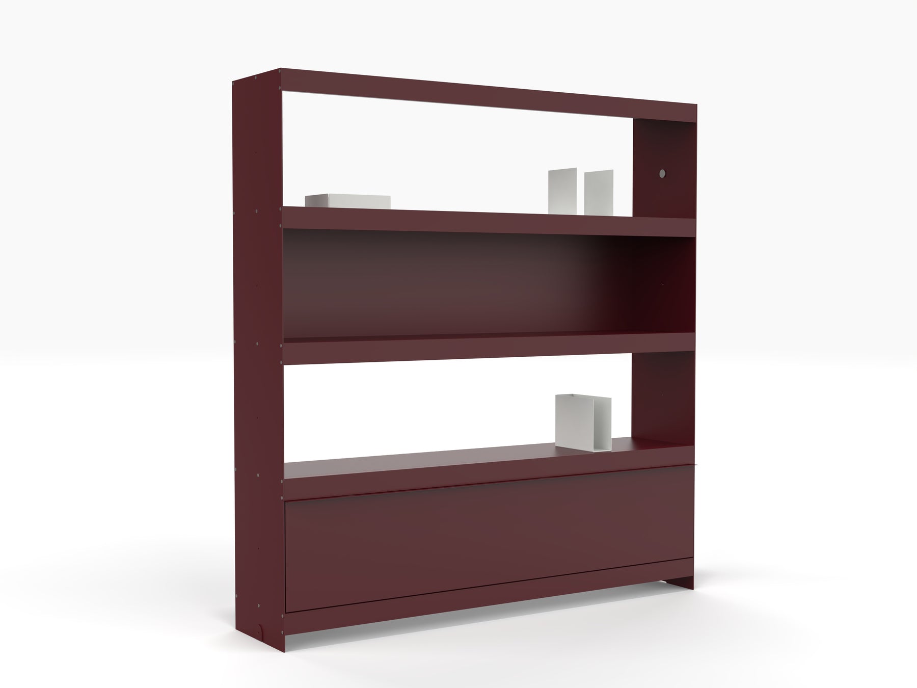 join shelving system wall large bookcase unit in deep red