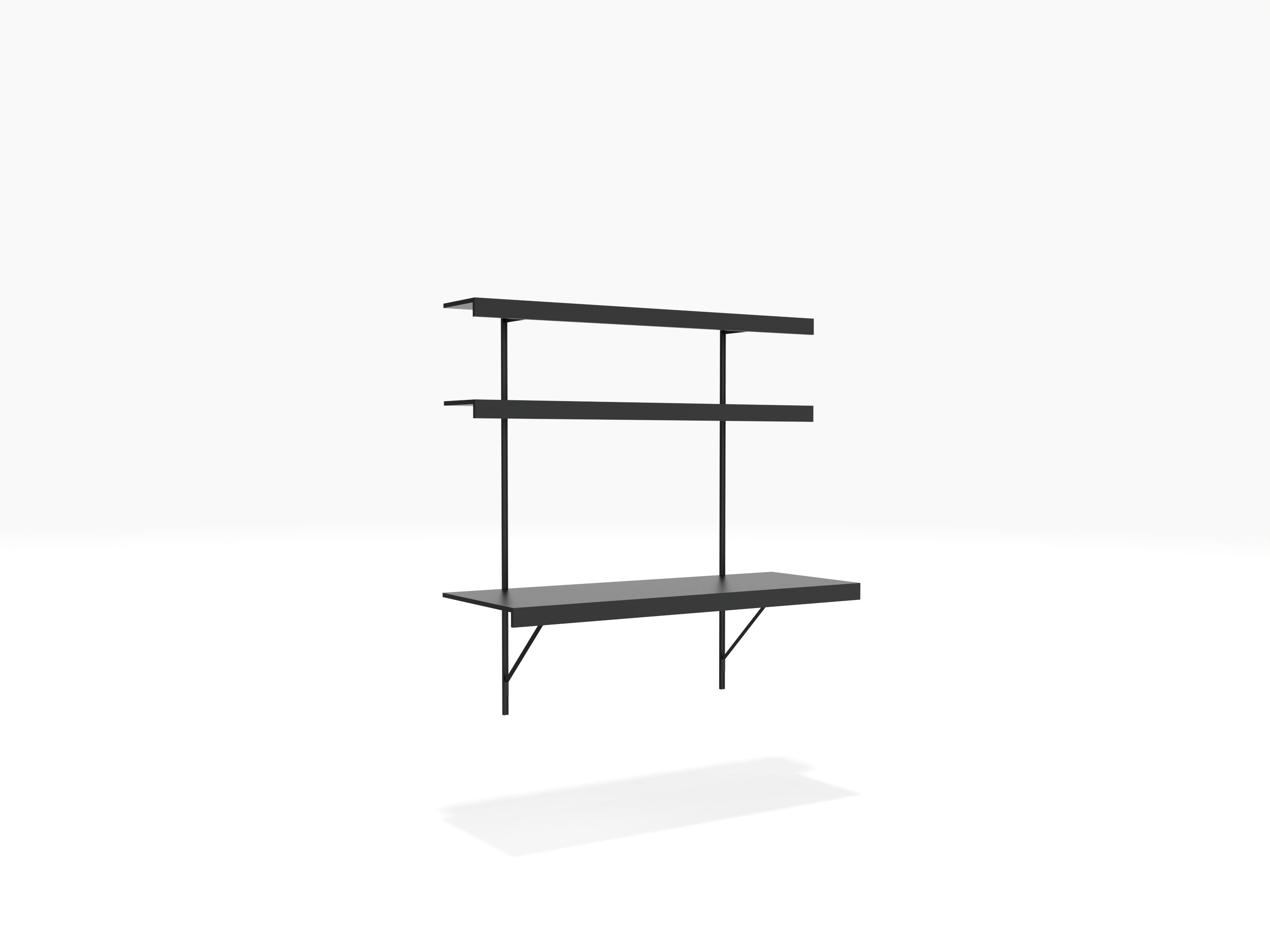 Adjustable wall deals shelving unit