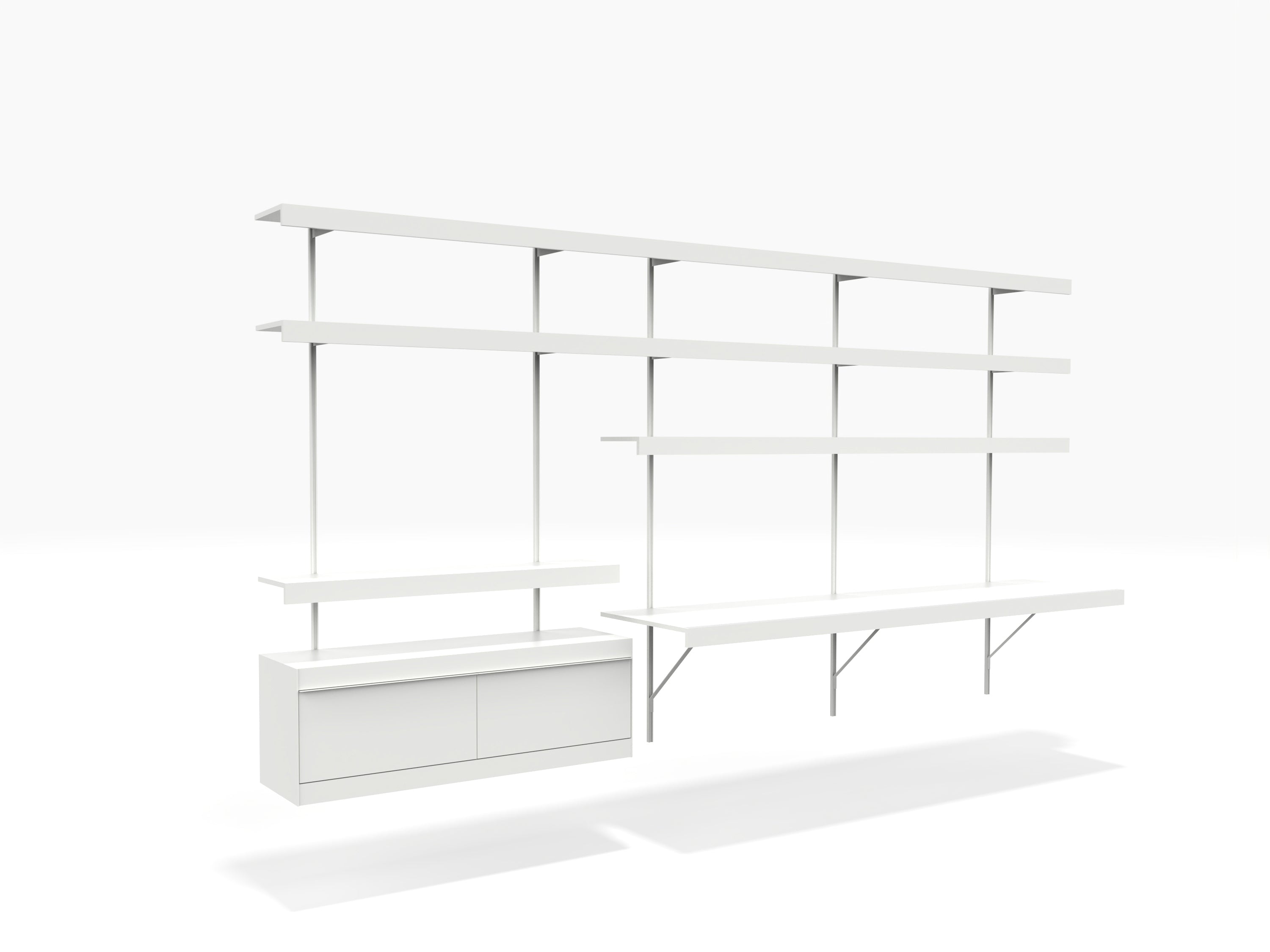 White sale modular shelving